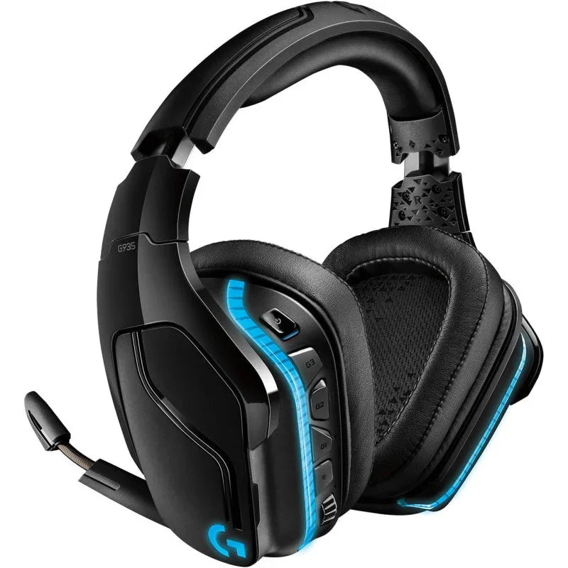 Logitech Logitech G935 Wireless 7.1 Surround Sound Lightsync Gaming Headset PC, PS4, Xbox One, Nintendo Switch PS4, Black - eBuy UAE